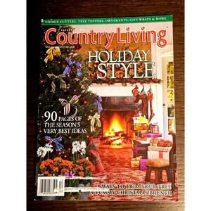 Country Living Magazine December 1999 Holiday Christmas Decorating Crafts